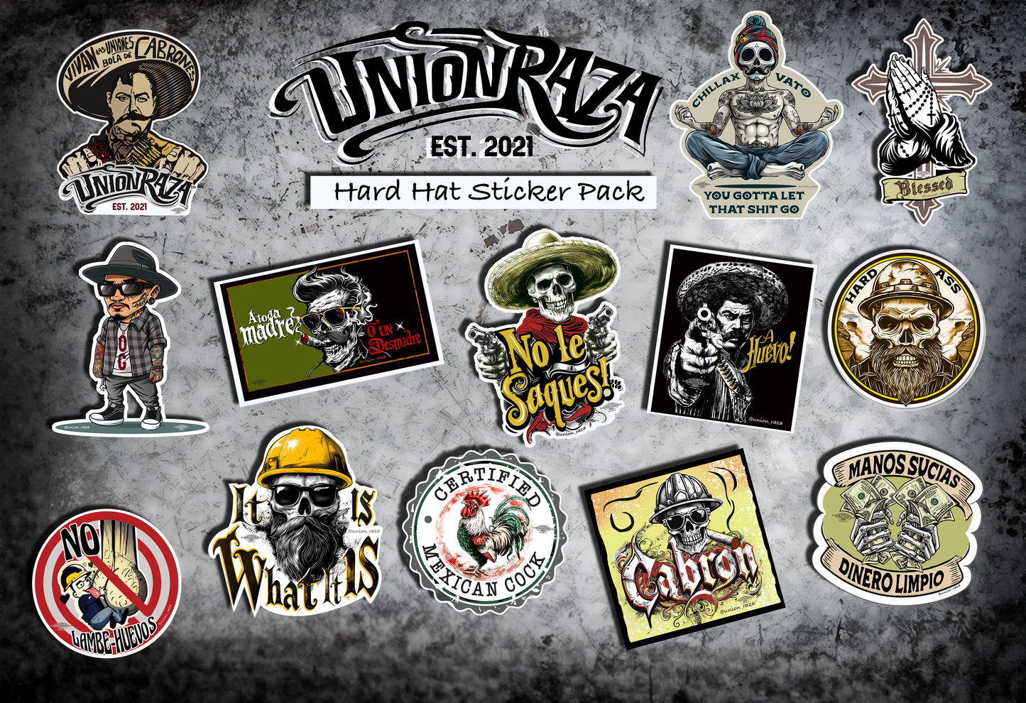 Hard hat Sticker Pack For the Brotherhood